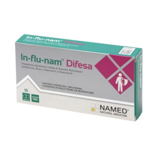 Influnam - Difesa - Named -  Integratore per il supporto delle Difese dell'Organismo - 15 compresse