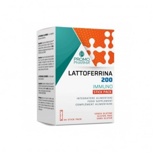 Lattoferrina 200mg - Promopharma -  30 Stickpack - Integratore alimentare per il supporto delle difese immunitarie