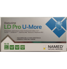 LD Pro U-More - Named - 14 capsule + 14 compresse - Integratore alimentare per il benessere della flora intestinale (con fermenti lattici vivi) e del sistema nervoso (normale tono dell'umore)