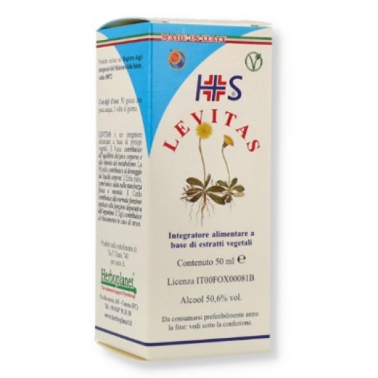 Levitas - Herboplanet - Flacone da 50 ml - Integratore alimentare a base di estratti vegetali