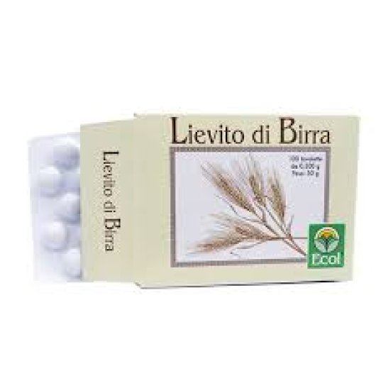 Lievito di Birra - ECOL - 100 compresse - Integratore alimentare naturale a base di Lievito di Birra