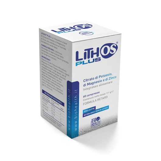 Lithos Plus - 60 compresse - integratore alimentare a base di Citrato di Potassio e di Magnesio