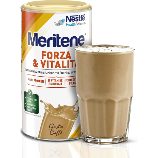 Meritene Forza e Vitalità gusto caffè -  integratore alimentare in Polvere - 270 Gr