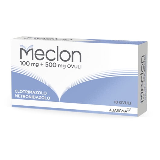 Meclon Ovuli - Alfasigma - 10 ovuli - Dispositivo medico utile nel trattamento di candida, vaginiti o vulvo-vaginiti
