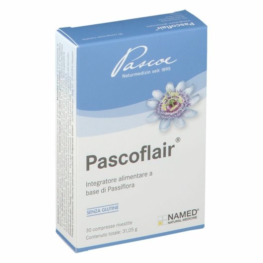 Pascoflair - Named - 30 compresse - Integratore alimentare a base di Passiflora (favorisce il rilassamento e il sonno in caso di stress)