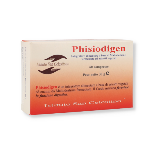 Phisiodigen - Herboplanet - 60 compresse - Integratore alimentare che favorisce la digestione 