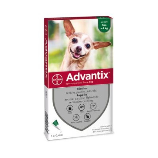 ADVANTIX SPOT ON1PIP0,4ML4KG