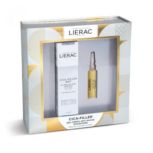 Lierac Cofanetto - Cica Filler Crema Antirughe Mat 40ml + Cica Filler Fiala 10ml