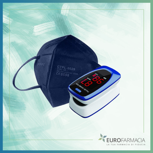Mascherine FFP2 BLU 40 pezzi + Saturimetro OMAGGIO