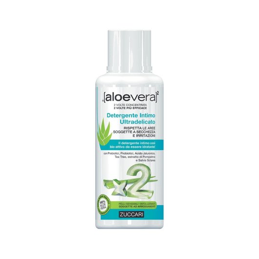 Detergente Intimo Ultradelicato - Zuccari - Flacone da 250 ml - Detergente intimo ad azione lenitiva e protettiva grazie alla base di pura Aloe