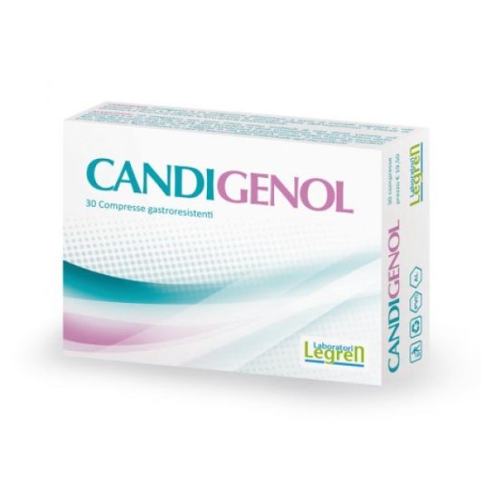 Candigenol - Laboratori Legren - 30 compresse - Integratore alimentare che favorisce le naturali difese dell'organismo