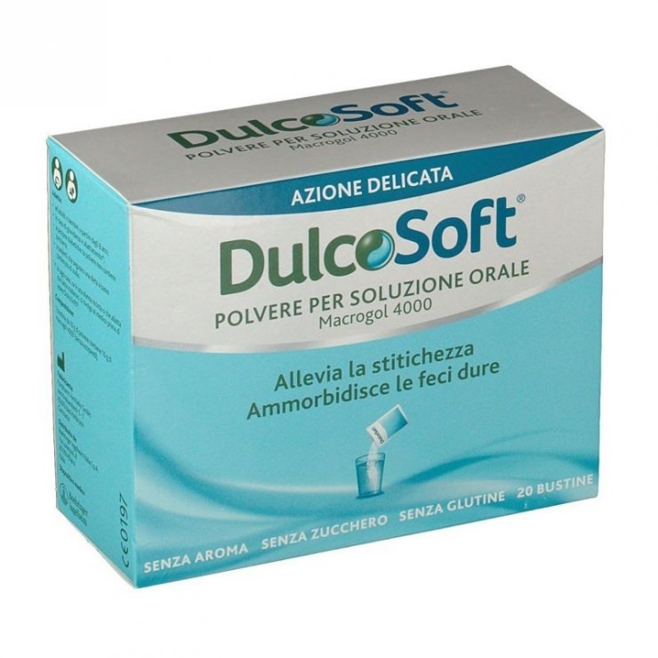 DulcoSoft Polvere Macrogol 4000 Per la Stitichezza 20 Bustine
