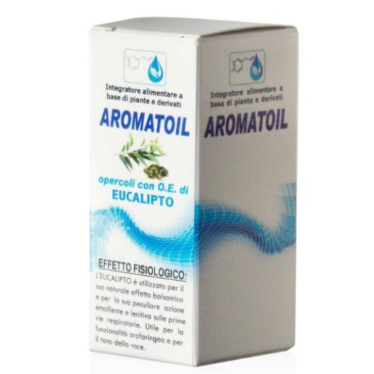 Aromatoil Eucalipto - 50 opercoli -  Integratore alimentare per le vie respiratorie