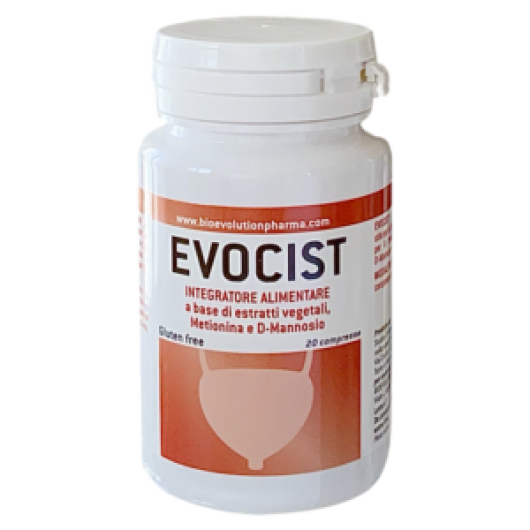 Evocist - Bioevolutionpharma - 20 compresse - Integratore alimentare per la funzionalità delle vie urinarie e per il drenaggio dei liquidi corporei