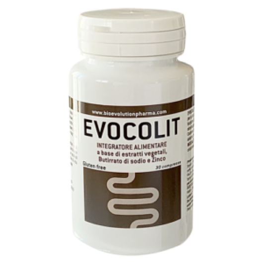 Evocolit  - Bioevolutionpharma - 30 compresse - Integratore alimentare che la normale funzionalità del sistema digerente e la motilità gastrointestinale