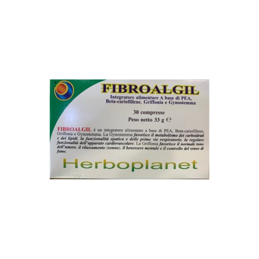 Fibroalgil - Herboplanet - 30 compresse - Integratore alimentare per il benessere fisico e mentale 