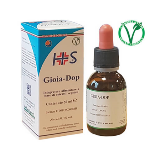 Gioia-Dop - Herboplanet - Flacone da 50 ml - Integratore alimentare che migliora l'umore e aiuta a contrastare la stanchezza