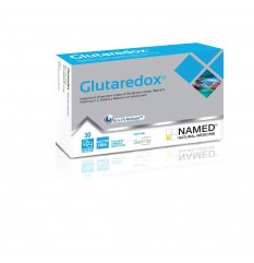 Glutaredox - Named - 30 compresse - Integratore alimentare di Glutatione ridotto, Vitamina C, L-Cistina e Selenio