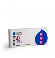 Homeos 42 Globuli - Cemon -  6 tubi monodose - Omepatico per sintomi influenzali