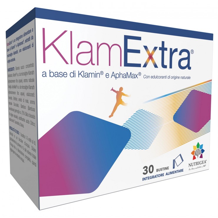 Klamextra - 30 bustine - Integratore con alga Klamin per benessere fisico
