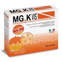 MGK Vis Magnesio Potassio 15 Bustine Arancia - Integratore di sali minerali