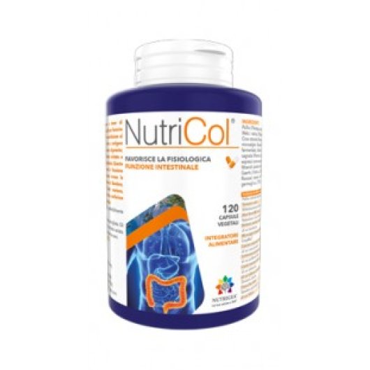 NutriCol - Nutrigea - 120 capsule - Integratore alimentare per la fisiologica funzione intestinale