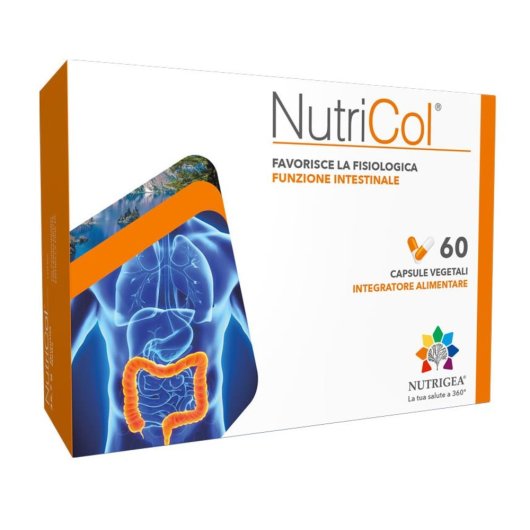 NutriCol - Nutrigea - 60 capsule - Integratore alimentare per la fisiologica funzione intestinale