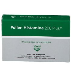 Pollen Histamine 200 plus - Vanda Omeopatici - 12 Capsule - Medicinale omeopatico Pollen Histamine 200 plus - Vanda Omeopatici - 12 Capsule - Medicinale omeopatico