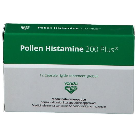 Pollen Histamine 200 plus - Vanda Omeopatici - 12 Capsule - Medicinale omeopatico