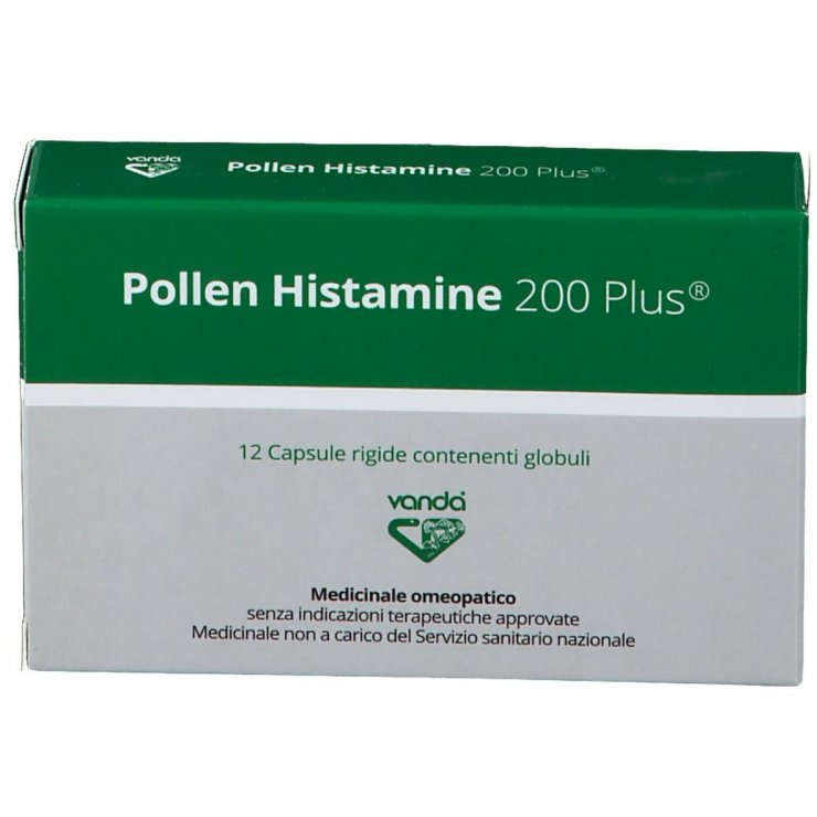 Pollen Histamine 200 plus - Vanda Omeopatici - 12 Capsule - omeopatico per allergie stagionali
