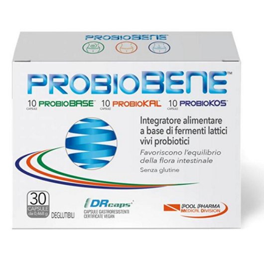 Probiobene - integratore di fermenti lattici - 30 capsule