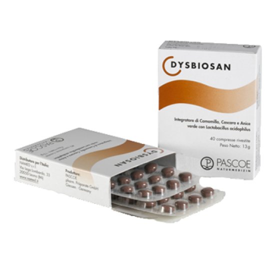 Dysbiosan - Pascoe - Named - 40 compresse - Integratore alimentare che contribuisce al benessere gastrointestinale