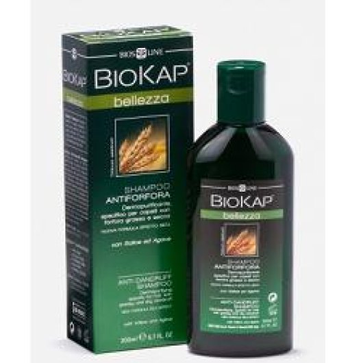 BioKap Bellezza Shampoo Antiforfora - Bios Line - 200 ml - Shampoo antiforfora che aiuta a normalizzare la formazione di sebo sul cuoio capelluto