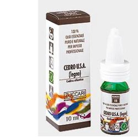 Cedro - Olio essenziale - Zuccari - Flacone da 10 ml - Olio essenziale utile per persone instabili, volubili, immature e poco determinate