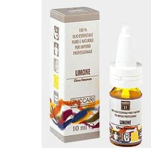 Limone  - Olio essenziale - Zuccari - Flacone da 10 ml - Olio essenziale che agisce sulla nostra mente, stimolandone la tonicità e la forza vitale