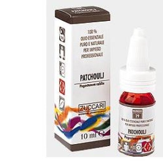 Patchouli  - Olio essenziale - Zuccari - Flacone da 10 ml - Olio essenziale che aiuta a superare i limiti generati dai blocchi mentali