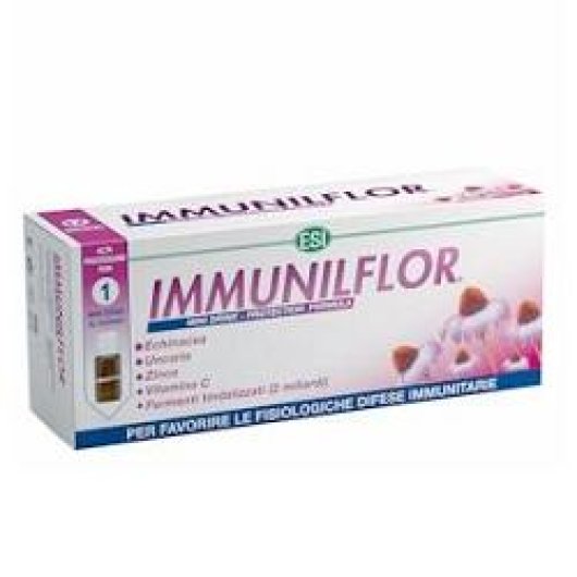 Immunilflor - ESI - 12 mini drink - Integratore alimentare che favorisce le difese immunitarie 