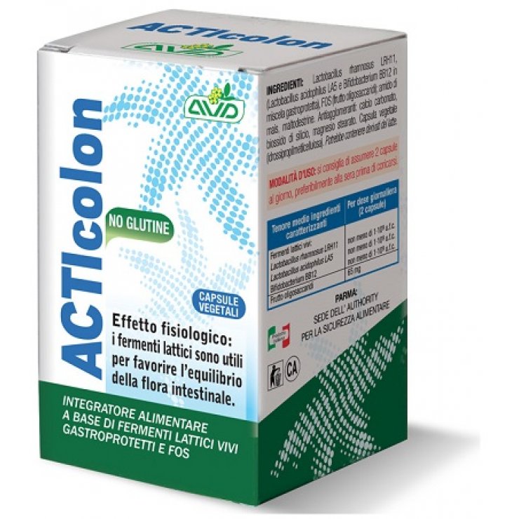 Acticolon - Avd Reform - 30 capsule - Integratore alimentare per il benessere della flora intestinale