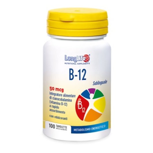 LONGLIFE B12 50MCG SUBL 100TAV