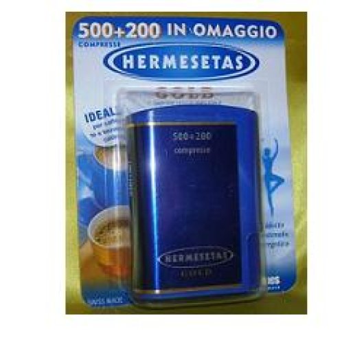 Hermesetas Gold - Dompé - 500 + 200 compresse - Dolcificante senza calorie