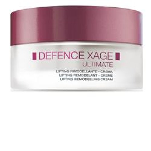 Bionike Defence Xage Ultimate - Crema Lifting Rimodellante - Vasetto da 50 ml - Trattamento viso che aiuta a ridurre rughe, colorito spento e rilassamento dei tratti del viso