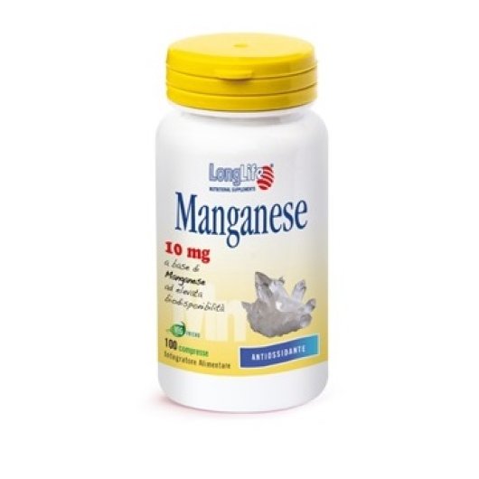 LONGLIFE MANGANESE 10MG 100CPR