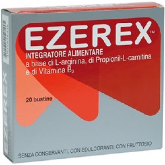 Ezerex - Alfasigma - 20 bustine - Integratore alimentare utile come coadiuvante nel trattamento delle disfunzioni erettili