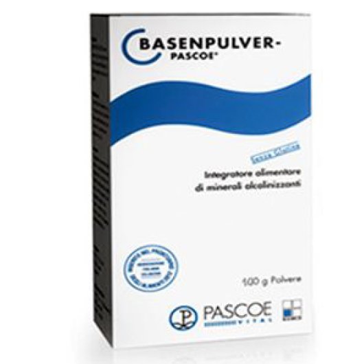 Basenpulver Pascoe - Named - Barattolo da 100 grammi di polvere - Integratore alimentare a base di minerali e sali alcalinizzanti