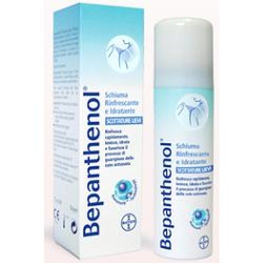 Bepanthenol - Schiuma Spray rinfrescante - Bayer - Flacone da 75 ml - Schiuma che dona sollievo alla pelle scottata 