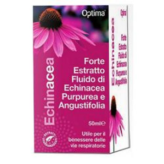 Echinacea - Estratto Fluido "Forte" - Optima Naturals - Flacone da 50 ml - Integratore alimentare a base di Echinacea