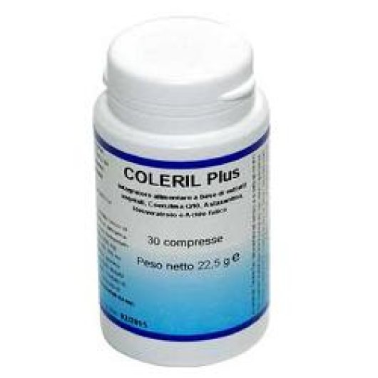 Coleril Plus - Herboplanet - 30 compresse - Integratore alimentare in grado di regolare la funzionalità dell'apparato cardiovascolare e la funzionalità epatica