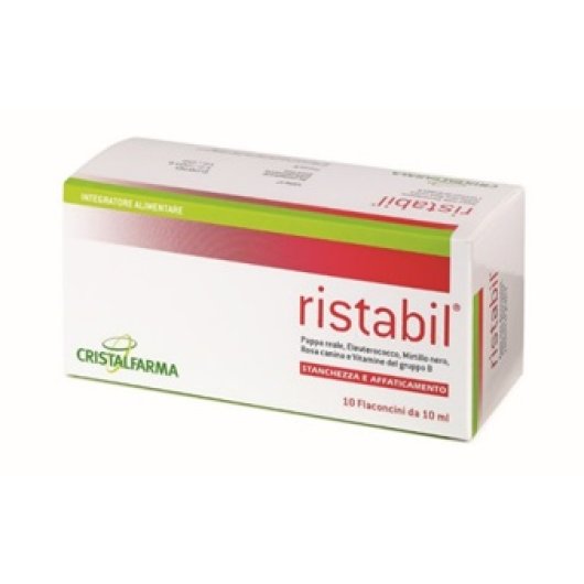 Ristabil - Cristalfarma - 10 Flaconcini 10 ml - Integratore alimentare a base di pappa reale