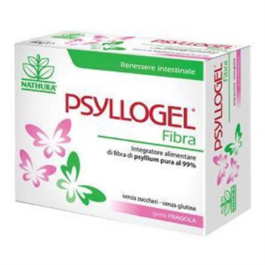  Psyllogel Fibra Fragola - Nathura - 20 Bustine 43 G