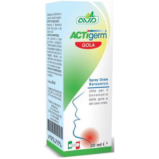 Actigerm Gola - Avd Reform - Flacone da 20 ml - Spray Orale Balsamico